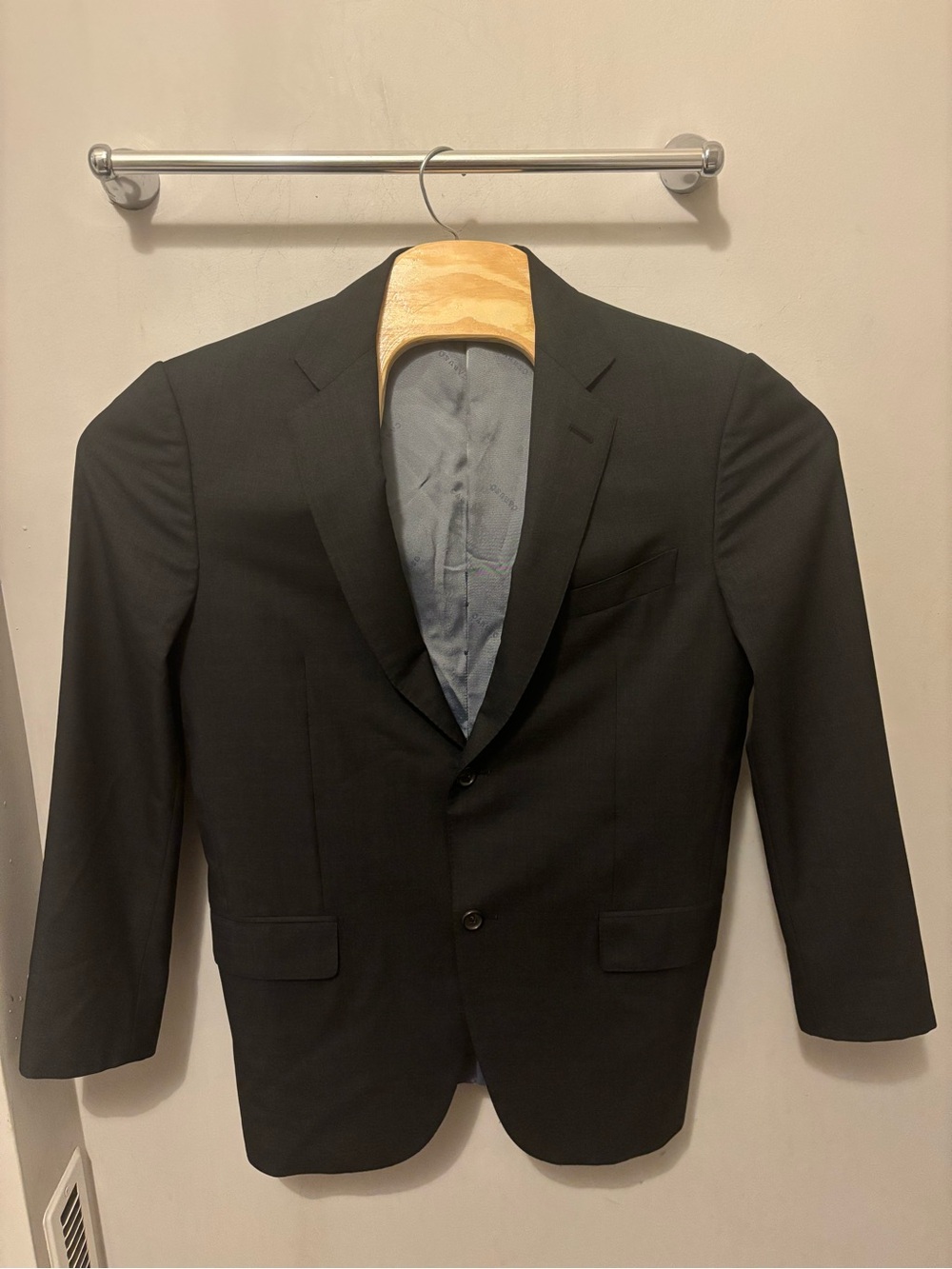 Caruso for Neiman Marcus Blazer 100% Mens Size 50 Black Jacket Made In Italy